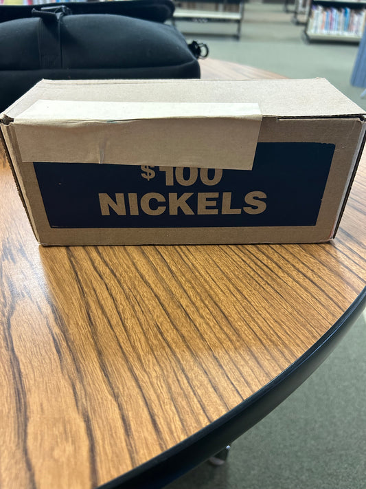Box of 50 Unsearched Jefferson Nickel Rolls! ($100) Circulated Coins Bank Rolled